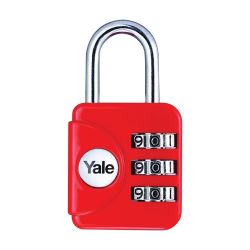 Yale Combination Padlock - Red