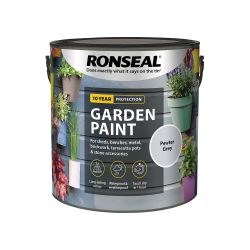 Ronseal Garden Paint Pewter Grey 2.5Ltr
