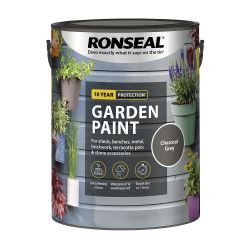 Ronseal Garden Paint Charcoal Grey 5Ltr