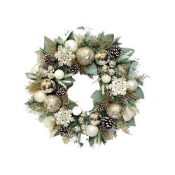 Winterwoods Wreath Champagne 53cm