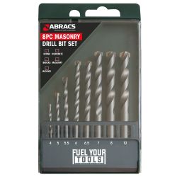 8PC MASONRY DRILL BIT SET