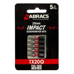 25MM IMPACT SD BIT TX20 5PCS