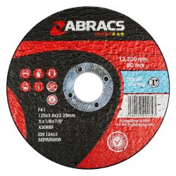 125MM X 3MM X 22MM FLAT METAL CUTTING