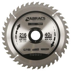TCT BLADE 216MM X 30MM X 40T WOOD