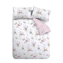 Songbird Double Duvet Set Pink