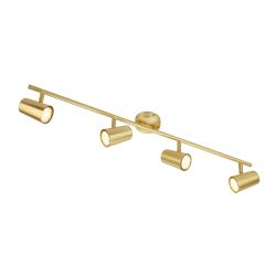 4 Light Spot Light Bar - Satin Brass