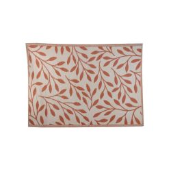Alfresco Mats Leaves Red ochre 150 x 210cm