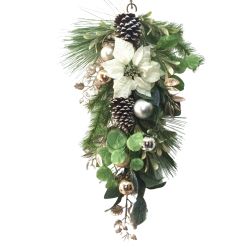 White Flower Swag 71cm