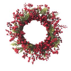 Red Berry Wreath 60cm