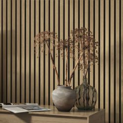 Light Oak Acoustic Wall Panel 2.4m x 600mm