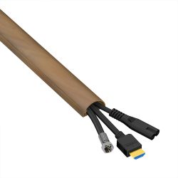D-Line 2M Trunking 30X15 1/2 Round-Wood Effect