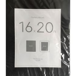 Black Mount 20" x 16"