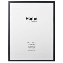 Black Mounted Frame 12" x 16"