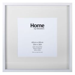 White Deep Frame For 16" x 16"