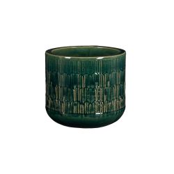 Oran Pot Round Turquoise 21cm