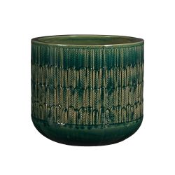 Oran Pot Round Turquoise 29cm