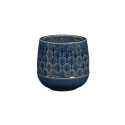 Oran Pot Round Blue 20cm