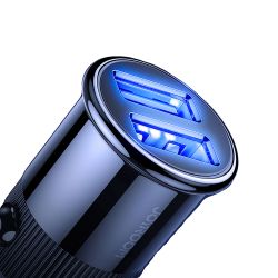 Joyroom 3.1A Dual-Port Smart Car Charger Black