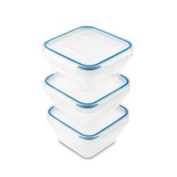 Addis Clip Tight Square 300ml 3 Pack