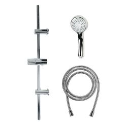 Riser Rail Shower Kit 3 Function Chrome