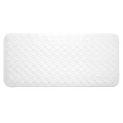 Dotted Anti-Slip Bath Mat White