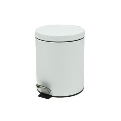 Bathroom Waste Bin Matt White 5L