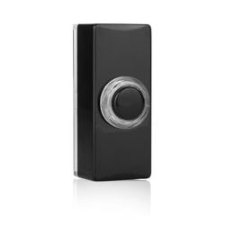 7720 Wired Mounted Bell Push - Illuminated Black