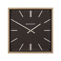 Wall Clock Oak Black 40Cm