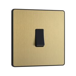 Bg Evolve Satin Brass 20A Single 2 Way Switch