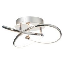 Serio Knotted Shape LED Flush Chrome