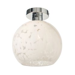 Tosto Flakestone Glass Ceiling Light - Chrome