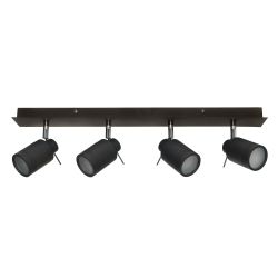 Scorpius 4 Light Bar IP44 Spotlight - Matt Black