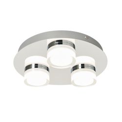 Sena 3 Plate LED Flush - Chrome