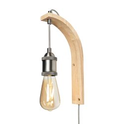 Mahn Wooden Bracket Wall Light