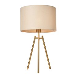 Frisa Metal Tube Tripod Table Lamp