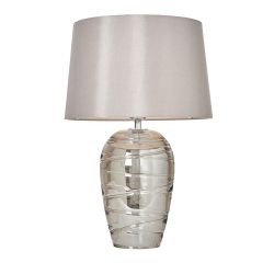 Small Shaded Drizzle Glass Table Lamp