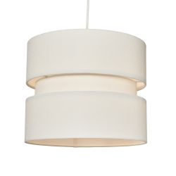 Zocco Tiered Linen Fabric Shades - Ivory