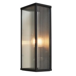 Booth Reeded Glass Outdoor Wall Light