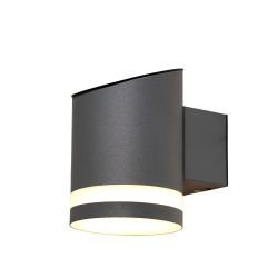 Secar Solar LED Wall Light Black