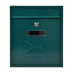 CONTEMPORARY POST BOX GREEN GLOSS