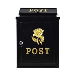 GOLD ROSE POST BOX