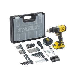 Stanley Fatmax V20 18V Brushless Hammer Drill Battery 100 Accessories