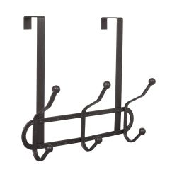 3 Door Hook Hanging Antique Brown