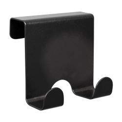2 Door Hook Black Stainless Steel