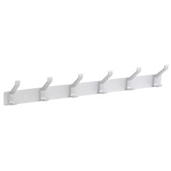 6 Hook Coat Rail - Aluminium