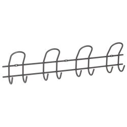 4 Double Hook Rail -Grey