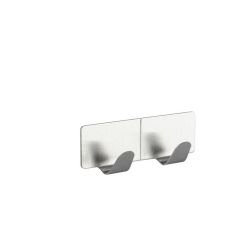 2 Hook Self Adhesive - Stainless Steel