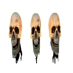 Skull Pathway Marker with LED Lights 58cm