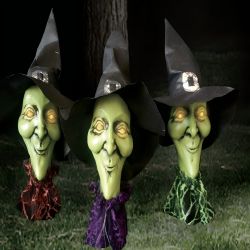 Witch Pathway Marker with LED Lights 71cm
