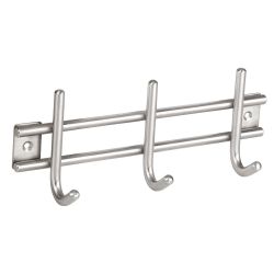 3 Hook Rail Stainless Steel